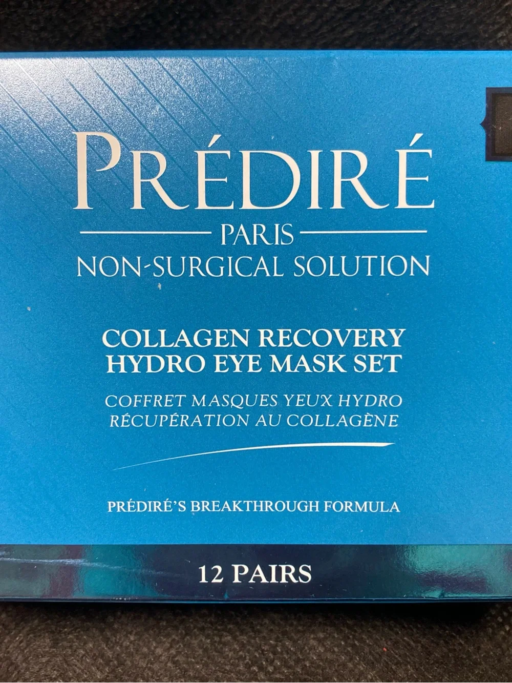 Prédiré Paris Collagen Hydro Eye Mask Box - Vibrant Blue